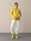 Xint Sarı Regular Fit Basic Kazak