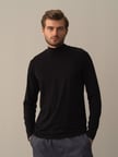 Xint Siyah Slim Fit Modal Basic Tişört