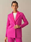 Xint Fuşya Pamuklu Regular Fit Ceket
