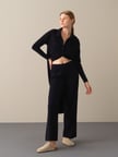 Xint Lacivert Oversize Triko Pantolon