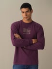 Xint Mor Oversize Baskılı Tişört