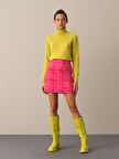 Xint Fuşya Regular Fit Mini Etek