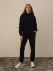 Xint Siyah Pamuk Dokulu Oversize Sweatshirt