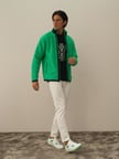 Xint Yeşil Formunu Koruyan Regular Fit Mont