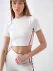 Beyaz Slim Fit  Crop