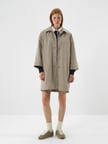 Xint Naturel Formunu Koruyan Oversize Trençkot