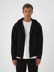 Xint Siyah Pamuk Dokulu Oversize Sweatmont