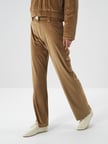 Xint Camel Lüks Dokulu Soft Kadife Oversize Pantolon