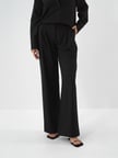 Xint Siyah Esnek Dokulu Oversize Pantolon
