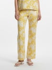 Xint Sarı %100 Keten Oversize Pantolon