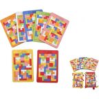 Hamaha Wooden Toys Doğal Ahşap Eğitici Oyuncak Tetris Blokları