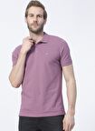 Polo Yaka Düz Lila Erkek T-Shirt NOBRO K CEPSIZ
