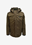 Haki Erkek Kapüşonlu 3 İn 1 Mont D3WM-MNT16