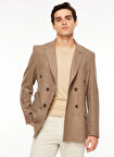 Fabrika Basic Kahve Erkek Düz Ceket F3WMCKT182