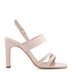 Kadın Randye Topuklu Sandalet-Bej  | 38