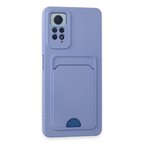 Newface Xiaomi Redmi Note 12 Pro 4G Kılıf Kelvin Kartvizitli Silikon - Lila