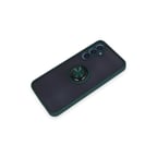 Samsung Galaxy A25 5g Kılıf Montreal Yüzüklü Silikon Kapak - Yeşil
