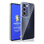 Vivo V30 Lite 4G Kılıf Kamera Korumalı Silikon Şeffaf Arka Kapak