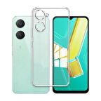 Vivo Y18 Kılıf Kamera Korumalı Silikon Şeffaf Kapak