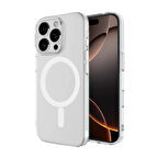 Odak SnapSafe iPhone 16 Pro Kamera Korumalı MagSafe Silikon Kılıf - Şeffaf