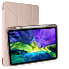 Newface Mars iPad Pro 11 (2024) Kalemlikli Tablet Kılıfı - Rose Gold