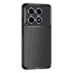 Xiaomi 14T Kılıf Focus Carbon Silikon Kapak