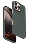 Fuchsia iPhone 16 Pro ile Uyumlu Blaze 1000D Kevlar Kablosuz Şarj Özellikli Kılıf - Yeşil