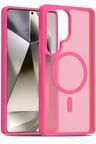 Fuchsia Samsung Galaxy S25 Ultra ile Uyumlu Jota Kablosuz Şarj Özellikli Kapak - Rose