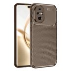 Newface Honor 200 Kılıf Auto Focus Karbon Kapak - Kahverengi