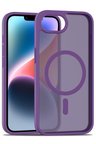 Fuchsia iPhone 16E ile Uyumlu Jota Kablosuz Şarj Özellikli Kapak - Derin Mor