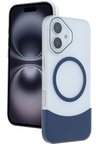 Fuchsia iPhone 16 ile Uyumlu Velar Kablosuz Şarj Özellikli Kapak - Lacivert