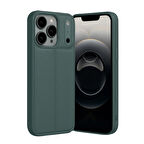 iPhone 17 Pro Max Kılıf Focus Deri Desen Silikon Arka Kapak