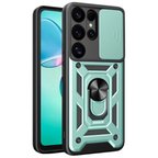Newface Samsung Galaxy S26 Ultra Pars Lens Yüzüklü Silikon - Yeşil