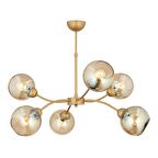 Ecvet 6Lı Eskitme Modern Oturma Odası Yatak odası Salon Avize 