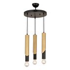 Vegamu 3Lü Yuvarlak Eskitme Modern Koridor Mutfak Salon Retro Avize