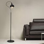 Angora Siyah Dekoratif Tasarım Retro Modern Metal Lambader