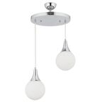 Damla 2'Li Yuvarlak Krom Modern Koridor Mutfak Salon Avize