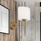 Apliqa Zadie Metal Modern Banyo - Yatak Odası Duvar - Yatak Başı Beyaz Aplik 