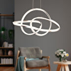 Pireal Tekli Krom Ledli Modern Koridor, Yatak Odası Salon Sarkıt Led Avize