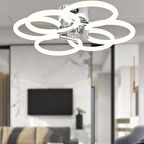 Riga 144 Watt 4000K Krom Plafoyer Modern Mutfak Banyo Salon Led Avize