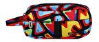 Slazenger Renkli Geometrik Şekil Baskılı Kalem Çantası