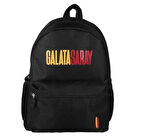 Galatasaray Sarı Kırmızı Baskı Detaylı Siyah Sırt Çantası