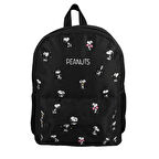 Snoppy İki Bölmeli Siyah Erkek Çocuk Okul Sırt Çantası