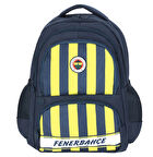 Fenerbahçe Lisanslı Çubuklu Okul Çantası Sırt Çantası Kod:25739 Orijinal