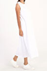 Beyaz-Kolsuz İçlik Elbise