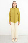 Olive-Basic Gizli Patlı Gömlek