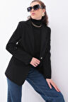 Siyah-Astarlı Blazer Ceket