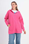 Fuşya-Fermuarlı Sweat Hırka