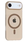 Fuchsia iPhone 17 Air ile Uyumlu PC Blank Kablosuz Şarj Özellikli Kapak - Çöl Titanyum