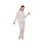 Yakası Fular Broş Detaylı Bluz